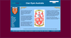 Desktop Screenshot of clanryanaustralia.org